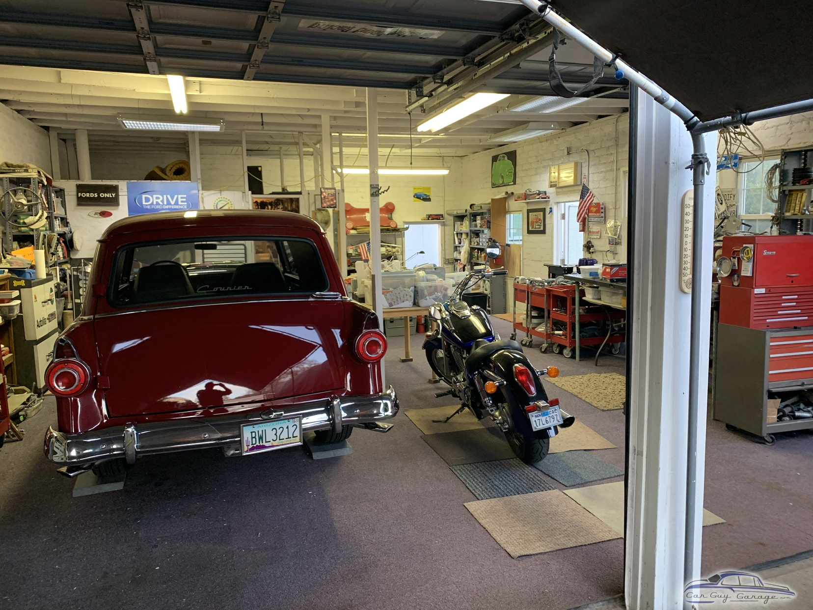 Car Guy Garage Door Mat