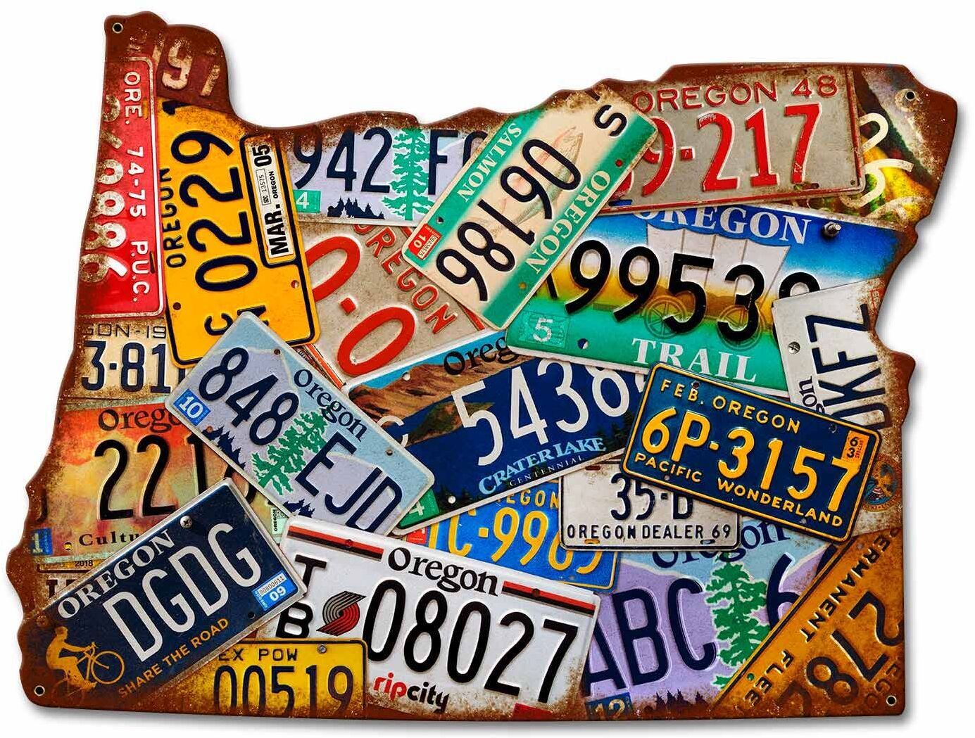 oregon-license-plates-metal-sign-19-x-14