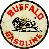 VINTAGE ANTIQUE Style Metal Sign Buffalo Gasoline cheapest 30