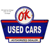 Chevy Vintage OK Used Cars Neon Sign - Handcrafted, 25