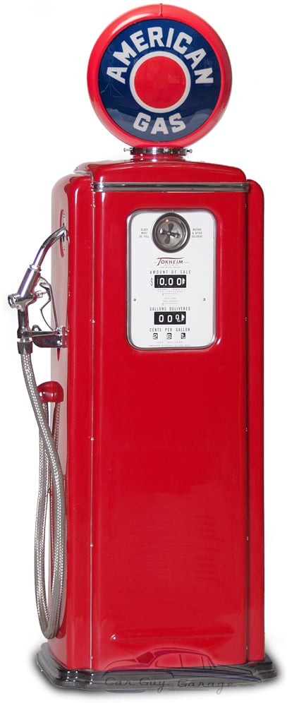 American Gas Replica Tokheim 39 Pump - Authentic & Illuminated