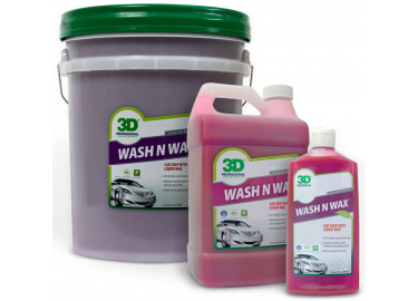  3D Wash N Wax Car Wash Soap - pH Balanced, Easy Rinse