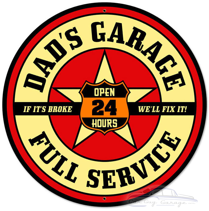 Download Dad S Garage Metal Sign