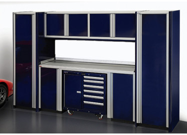 12 Foot Wide Race Package Of Aluminum Cabinets