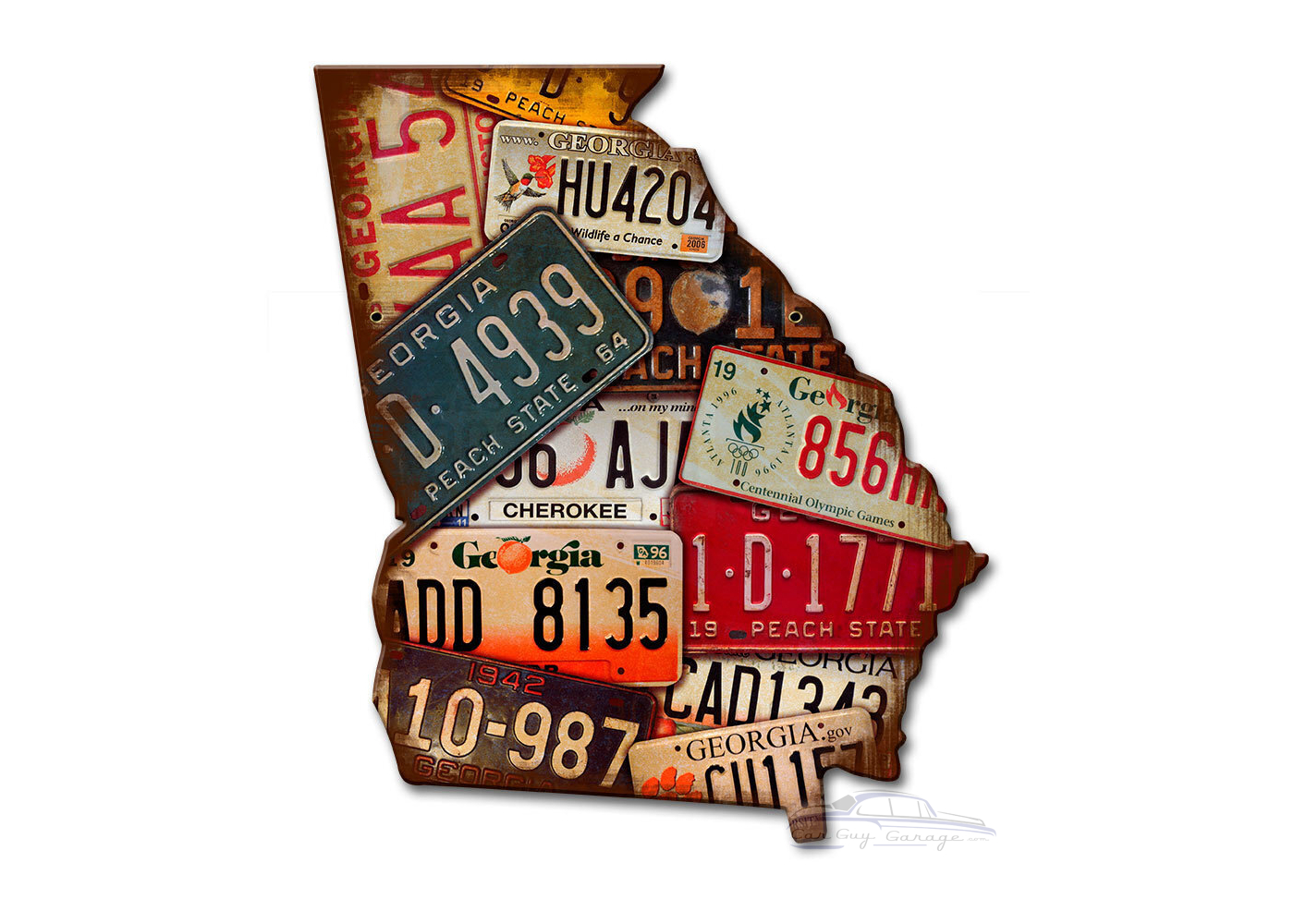 License Plates Metal Sign 10" x 12"