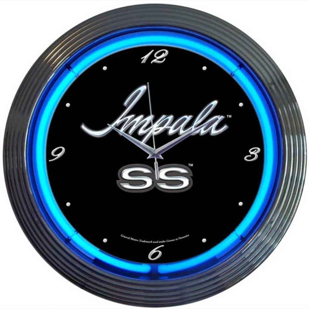 Impala Ss Neon Clock