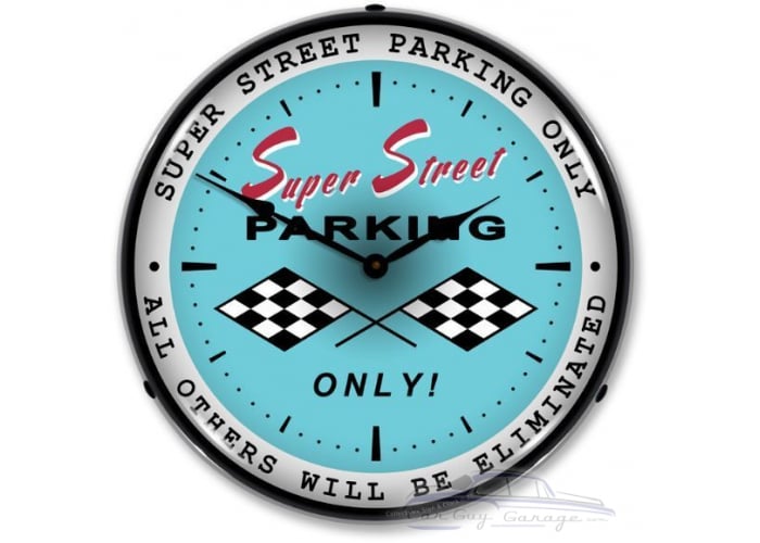 LED Lighted Super Street Parking Clock